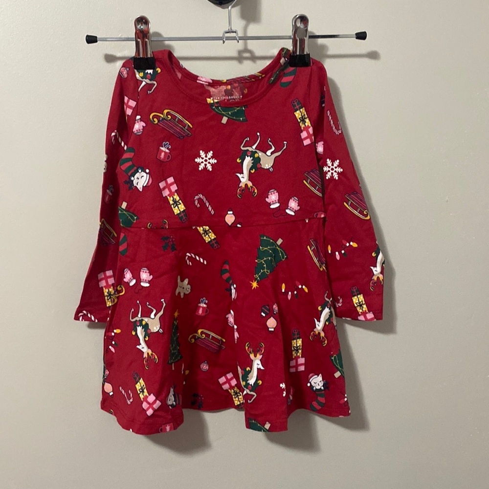 NWOT! Theā Childrenās Place Holiday Printed Dress